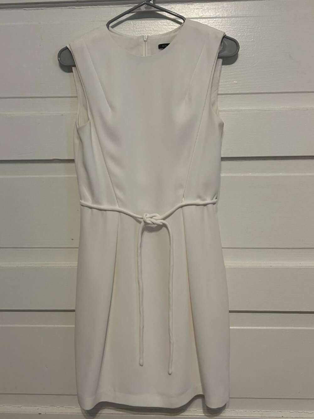 Elegant Sleeveless White Cocktail Mini Dress